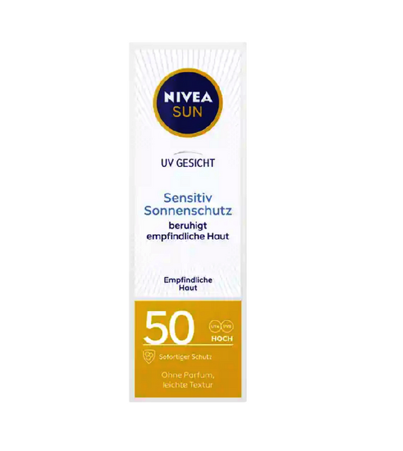 NIVEA SUN UV Face Sensitive Sun Protection LSF50 - 50 ml