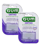 2xPack GUM ORTHO® Wax, Dental Strips in a Case - 30 g