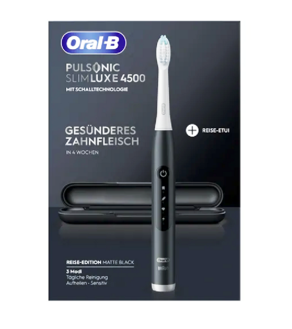 Oral-B Electric Toothbrush Pulsonic Slim Luxe 4500 Matte Black with Travel Case