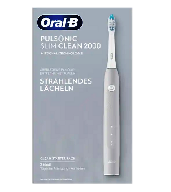Oral-B Electric Toothbrush Pulsonic Slim Clean 2000 - Gray