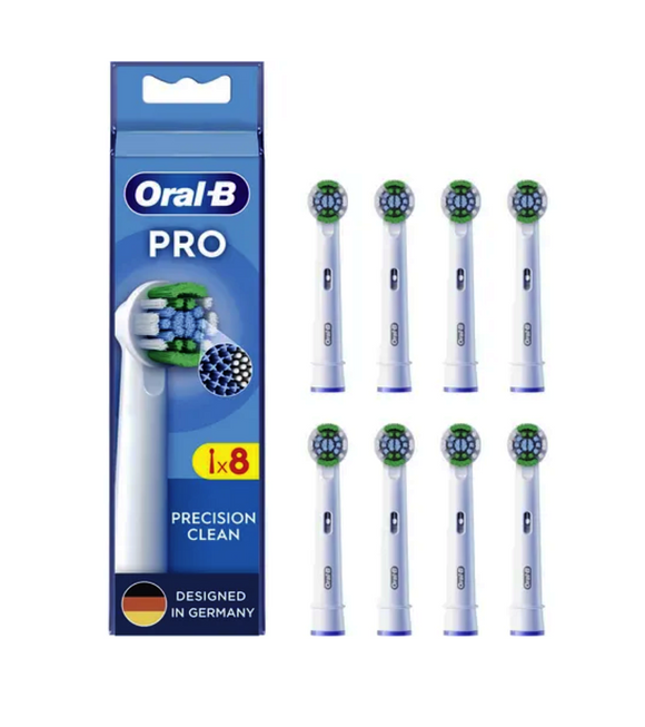 Oral-B Pro Precision Clean Tooth Brush Heads - 8 Pcs
