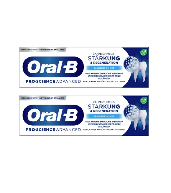 2xPack Oral-B PRO-SCIENCE ADVANCED Tooth Enamel Strengthening & Regeneration Daily Protection Toothpaste - 150 ml