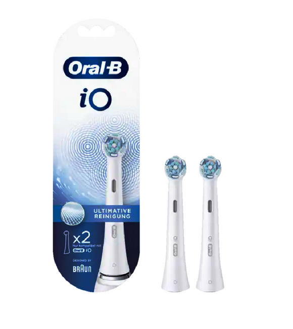 Oral-B iO Ultimate Tooth Cleaning Brush Heads White - 2 Pcs