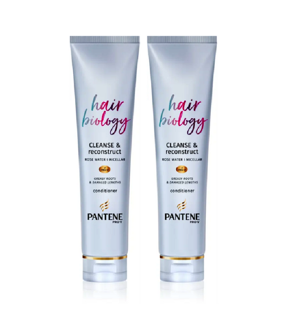2xPack Pantene Hair Biology Cleanse & Reconstruction Conditioner for Oily Hair - 320 ml