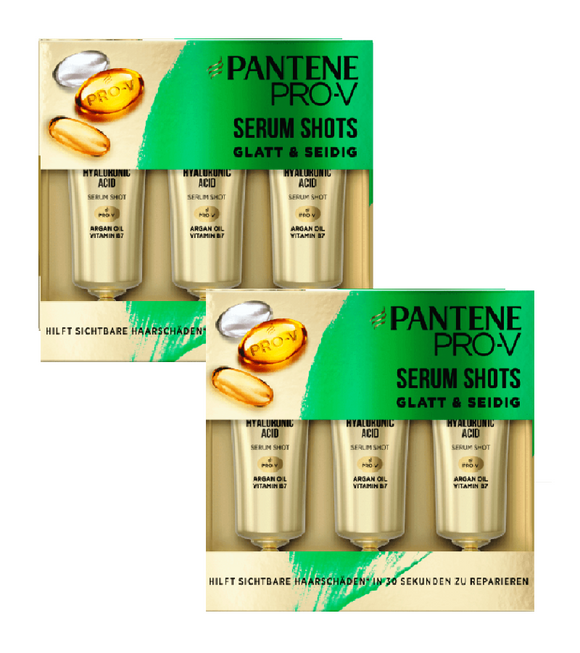 2xPack Pantene Pro-V Smooth & Silky Hair Rescue Shots - 90 ml