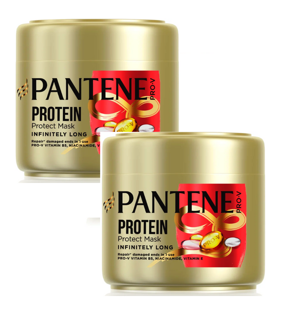 2xPack Pantene Pro-V Infinitely Long Protein Mask for Dry and Damaged Hair - 600 ml