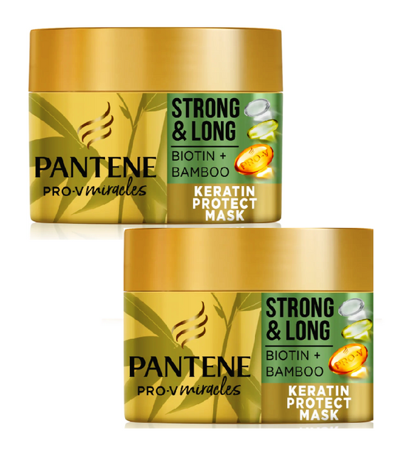 2xPack Pantene Pro-V Miracles Strong & Long Renewing Mask against Hair Loss - 320 ml