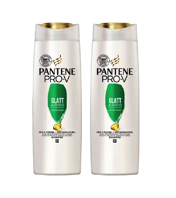 2xPack Pantene Pro-V Smooth & Silky Shampoo - 600 ml