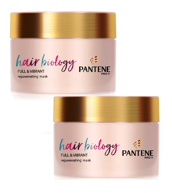 2xPack Pantene Hair Biology Full & Vibrant Mask for Weakened Hair - 320 ml