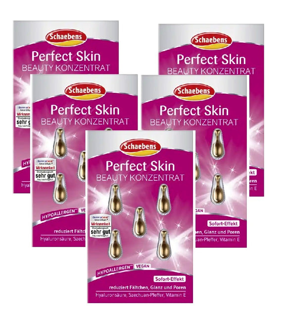 5xPack Schaebens Perfect Skin Beauty Glow Concentrate - 25 Pcs