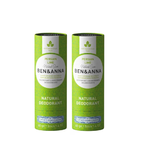 2xPack Ben & Anna Persian Lime Natural Paper Tube Deodorant - 50 g