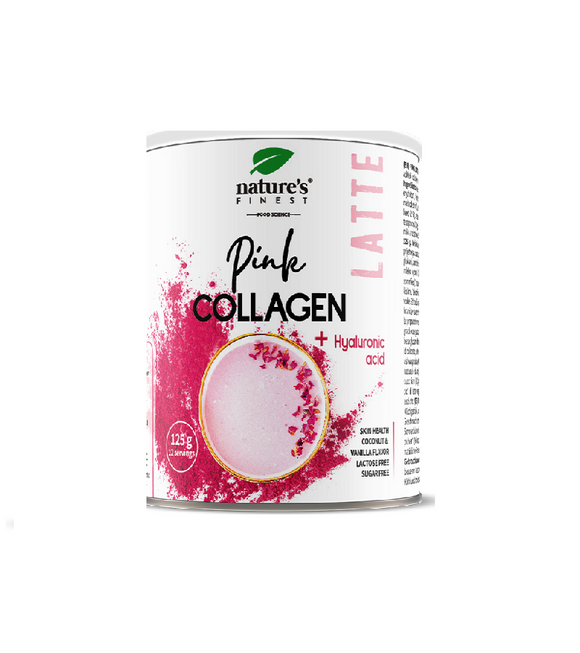 Nature's Finest Pink Collagen Latte Powder - 125 g