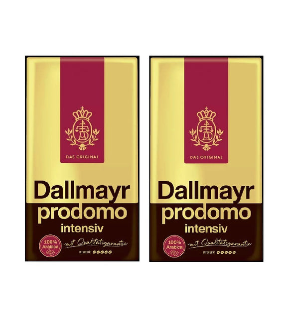 2xPack Dallmayr Prodomo Intensive Ground Coffee - 1 Kg