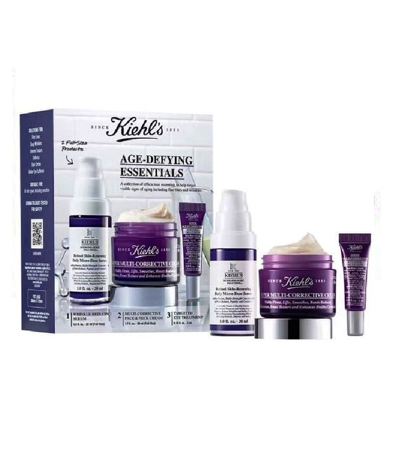 KIEHL'S Age-Defying Essentials Trio Facial Care Set