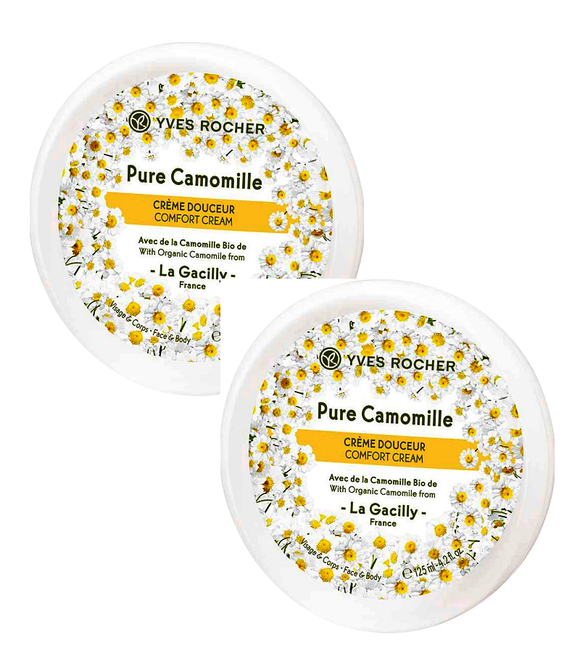 2xPack Yves Rocher Pure Calmille Face & Body Care Cream - 250 ml