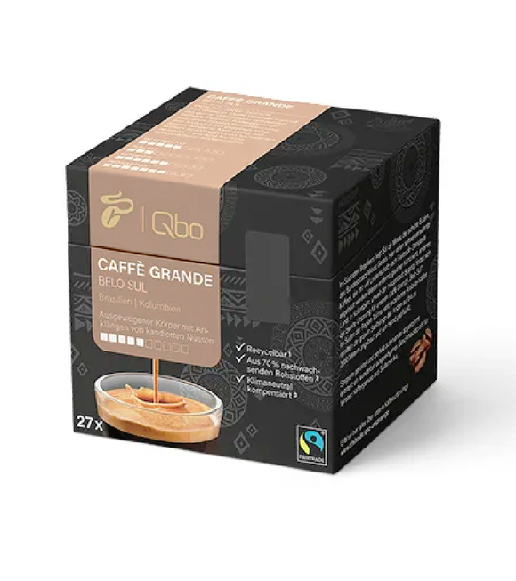 Qbo Caffè Grande BELO SUL Coffee Capsules - 27 or 144 Pcs