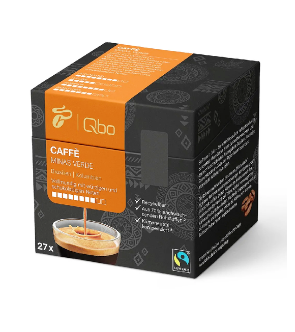 Qbo Caffè MINAS VERDE Coffee Capsules - 27 or 144 Pcs