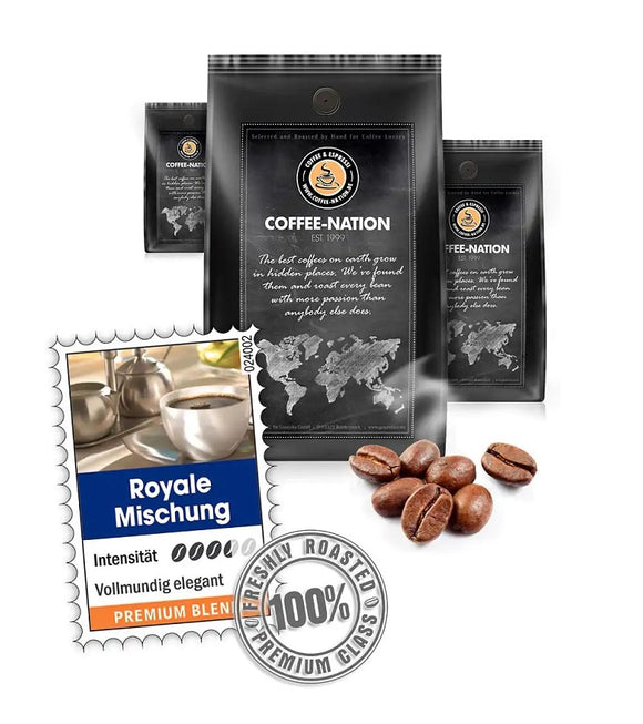 Coffee-Nation ROYAL MIX - Coffee Beans or Ground - 500 to 1000 g