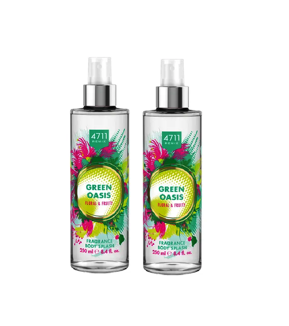 2xPack 4711 Acqua Colonia Remix Green Oasis Body Splash - 500 ml