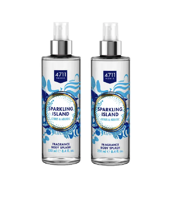 2xPack 4711 Acqua Colonia Remix Sparkling Island Body Spray - 500 ml