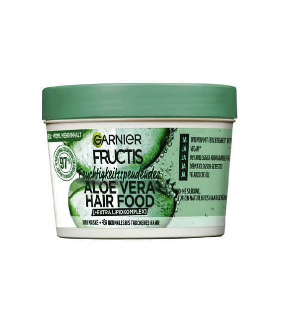 Garnier Fructis Moisturizing Aloe Vera Hair Food 3in1 Mask - 400 ml