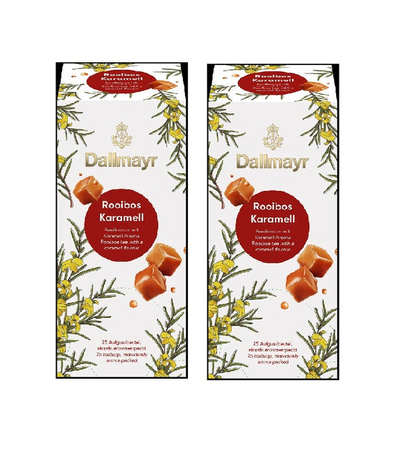 2xPack Dallmayr Rooibos Caramel Fruit Tea - 50 Tea Bags