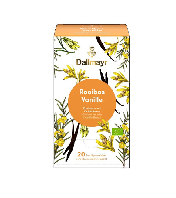Dallmayr Organic Rooibos Vanilla Flavored Tea - 20 Pyramids