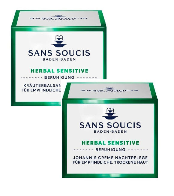 Sans Soucis Sensitive Herbal Balm Day+Red Currant Night Care Cream Set
