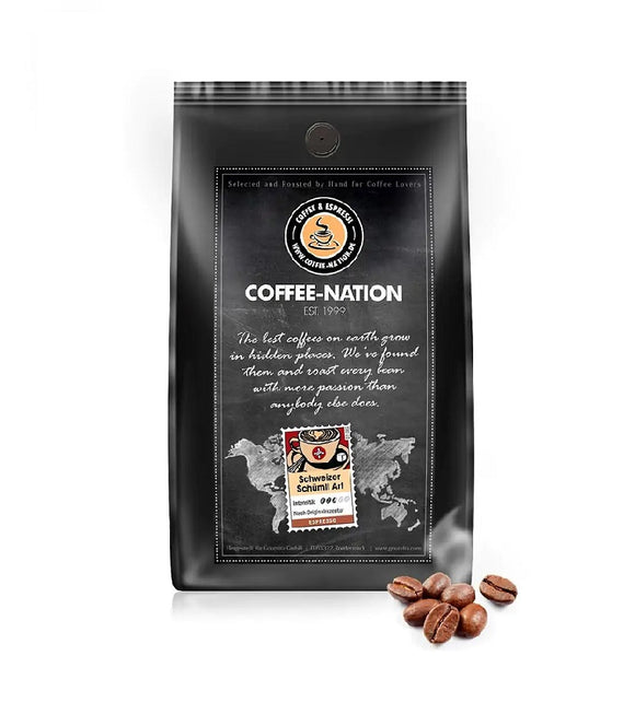 Coffee-Nation SWISS SCHÜMLI ART - Coffee Beans or Ground - 500 to 1000 g