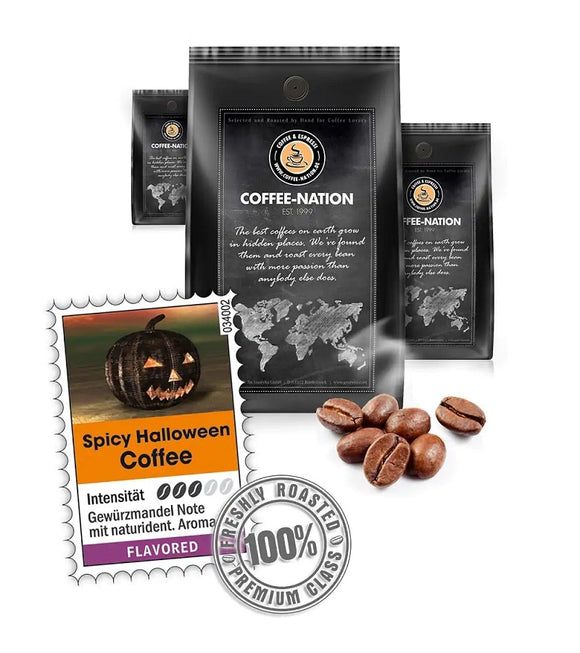 Coffee-Nation SPICY HALLOWEEN COFFEE - Coffee Beans or Ground - 500 to 1000 g