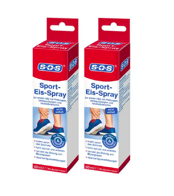 2xPack SOS Sports Ice Spray - 120 ml