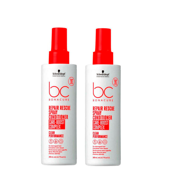 2xPack Schwarzkopf BC Bonacure REPAIR RESCUE Spray Conditioner - 400 ml