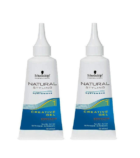 2xPack Schwarzkopf Natural Styling Hydrowave Creative Well-Gel 1 - 100 ml