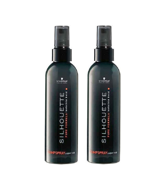 2xPack Schwarzkopf Professional Silhouette Super Hold Pumpspray - 400 ml