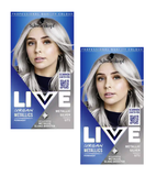 2xPack Schwarzkopf LIVE Urban Metallics Hair Color - 2 Shades