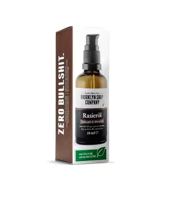 Brooklyn Soap Company Shaving Oil Castor Oil & Menthol - 50 ml