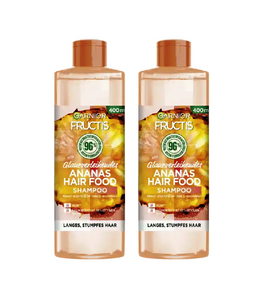 2xPack Garnier Shine-giving Pineapple Hair Food Shampoo - 800 ml