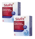 2xPack SilaVit Magenisum & Potassium Sticks Cherry Flavor - 60 Pcs