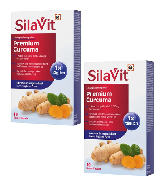 2xPack SilaVit Premium Turmeric - 60 Capsules