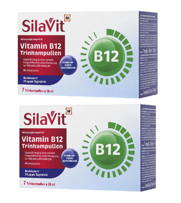 2xPack SilaVit Drinking Ampoules Vitamin B12 - 140 ml