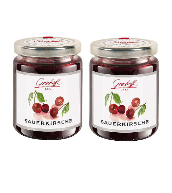 2xPack Grashoff Sour Cerry Jam Extra Spread - 500 g