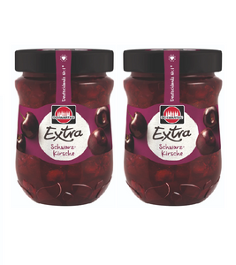 2xPack Schwartau EXTRA Black Cherry Fruit Spread - 680 g