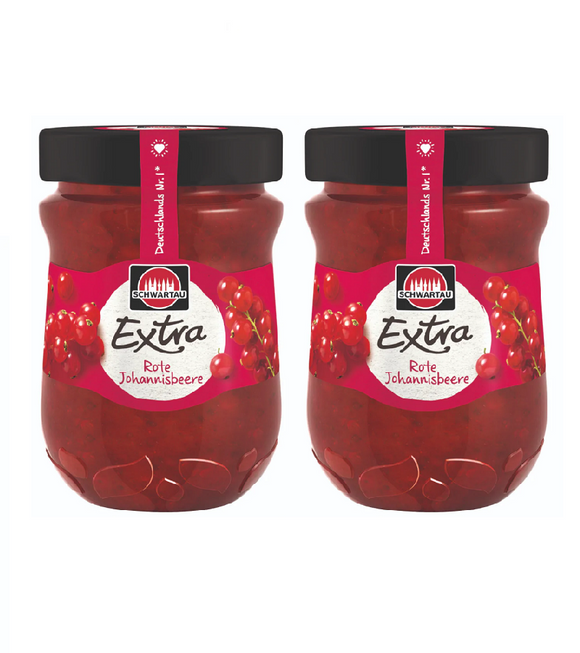 2xPack Schwartau EXTRA Red Currant Fruit Spread - 680 g