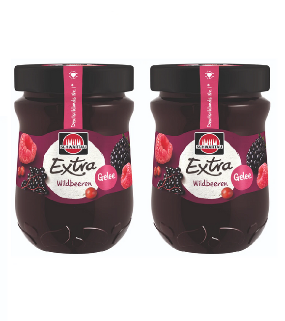 2xPack Schwartau EXTRA Jelly Wild Berries Fruit Spread - 680 g