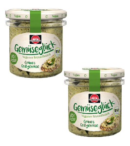 2xPack Schwartau GEMÜSEGLÜCK Green Grilled Vegetables Spread - 270 g