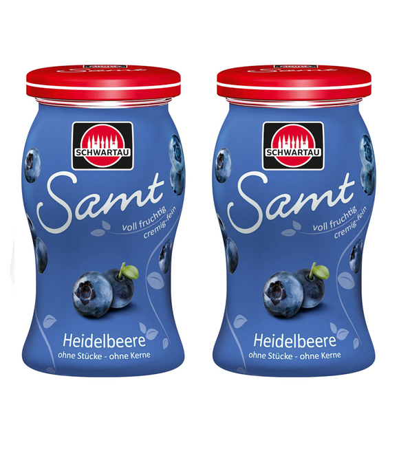 2xPack Schwartau SAMT Blueberry Fruit Spread - 540 g