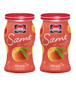 2xPack Schwartau SAMT VELVET Peach Fruit Spread - 540 g