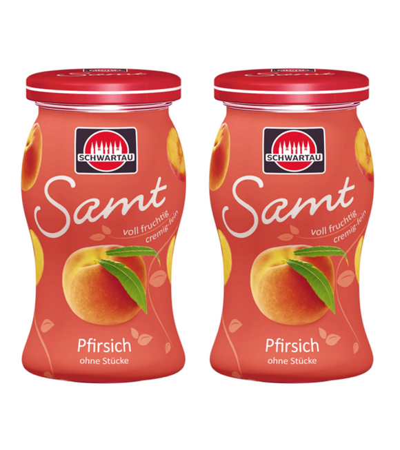 2xPack Schwartau SAMT VELVET Peach Fruit Spread - 540 g