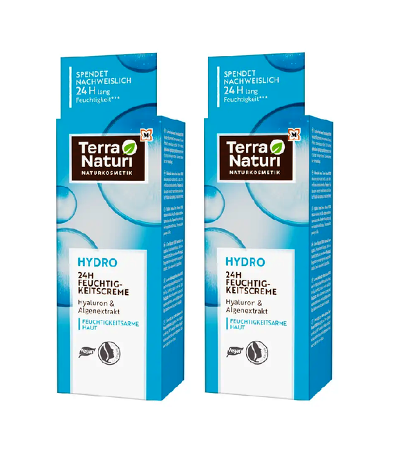 2xPack Terra Naturi HYDRO 24H Moisturizing Cream - 100 ml
