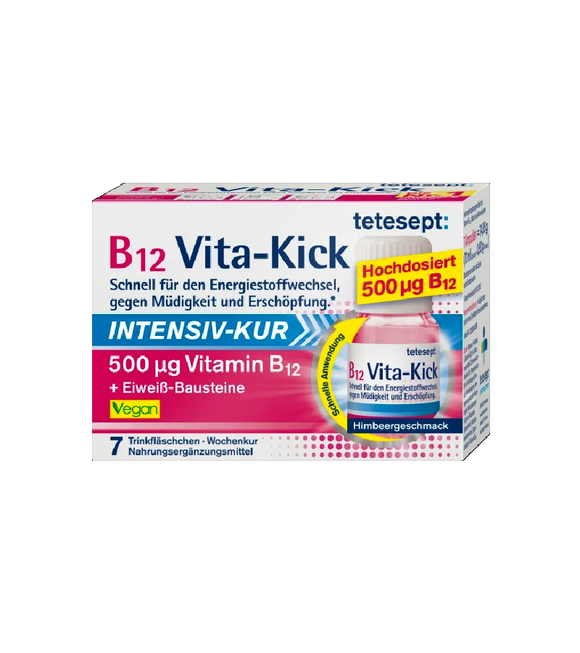 Tetesept B12 Vita-Kick Intensiv-Kur 500 μg - 7 Drinkng Ampoules
